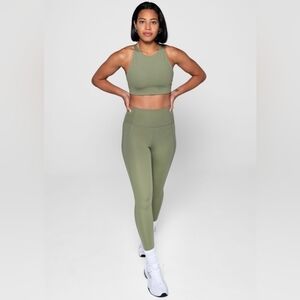 Girlfriend Collective Compressive High-Rise Legging - Olive Sz: S